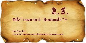 Mármarosi Bodomér névjegykártya